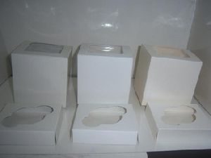 White Cup Cake Boxes