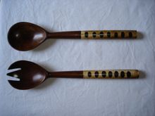 wooden horn cutlery