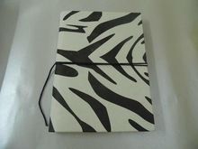 zebra printed cover handmade paper notebooks