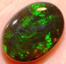 Black Opal Oval Cabochon Calibrated Gemstone