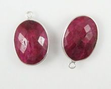 Ruby Connector Bezel Pendant