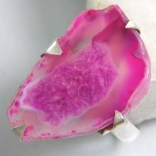 Hole Agate Druzy Ring
