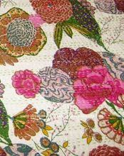 printed cotton running stitch Fabric