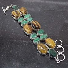 Tiger Eye Emerald Bracelet