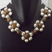 Tiger Eye Pearl Necklace