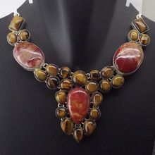 Tiger Eye Red Jasper Necklace