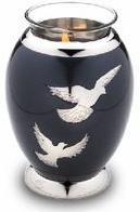 BIRD PRINT CREMATION URN T LIGHT