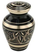 Black Classic Cremation Urn