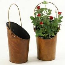 Galvanized Flower Pot