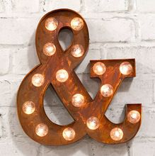 large letter light alphabet