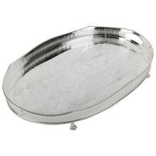 STAINLESS STEEL SILVER PLATED TRAY