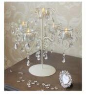 matte white glass candle holder