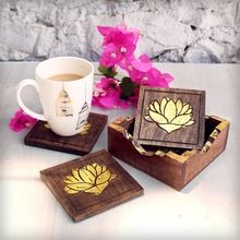 Wooden Tea Drink Coasters