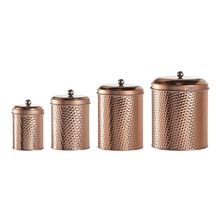 Copper Hammered Canister Box