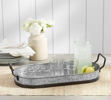 GALVANIZED SERVING TRAY