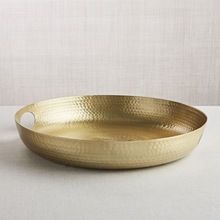 Gold Hammered Decor Tray