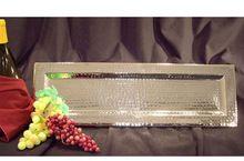 Metal decorative tray rectangular