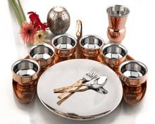 Copper Thali Set