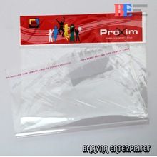 Plastic bags with adhesive tape
