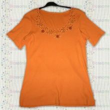 Mirror Neck work Kids Fancy Knit Tops