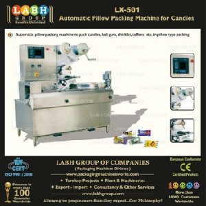 Automatic pillow packing machine for candies
