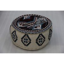 Cotton Round Pouf