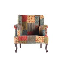 Silk Solid Wood Arm Chair