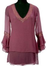 georgette ladies designer beautiful top