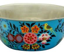 Floral design stainless steel kitchen cooking baking bakeware mixing bowl