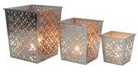 Metal Square Tapered Votive