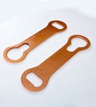 COPPER PLATTED HAMMERED BOTTLE OPENER