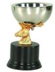 deer head award cup trophy