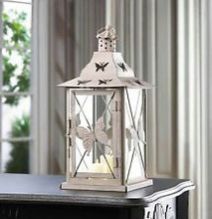 Fashion butterfly floor standing antique metal lantern