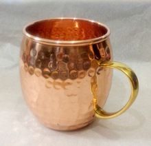 MUG COPPER HANDLE BRASS