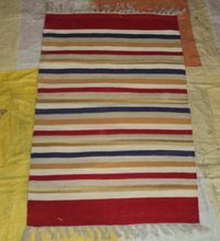 cotton nice handknotted turkish kilim rug