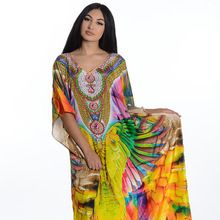 Custom printing beach wear caftan