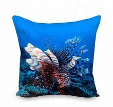 Custom Printing Decorative Pillow Case Aquarium Style Throw Cushion Cover