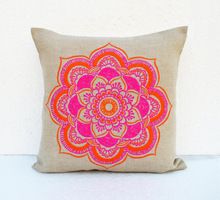 Embroidered Craft Ethnic Pillow Cover