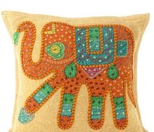 embroidery cushion cover