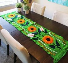 Hand Aari Embroidered Table Runner