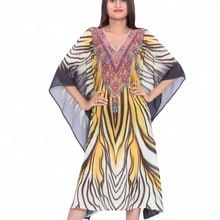 Printed Women Fashion Relax Sleeve Ladies Tunic Kafta