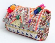 Tribal handmade patchwork banjara clutch bag