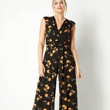 Tropical Long Jumpsuit Women Spring Summer Casual Sleeveless Romper Dress