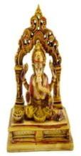 Handmade Handpainted Lord Ganesha Resin Figurine Sculpture.