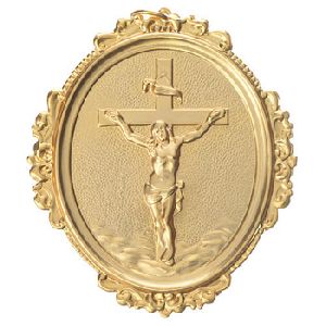 Cross With Christ Brass Medal