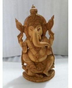 Ganesha Wooden Carving