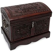 Hand Carved Large Wooden Jewelry Boxes