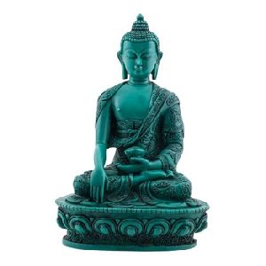 Turquoise Guatama Buddha (Shakyamuni) Statue