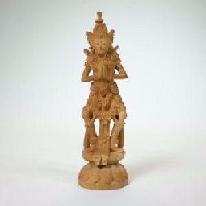 Wooden Carved Vishnu Statue