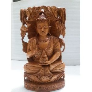 Wooden Craft Buddha Carving